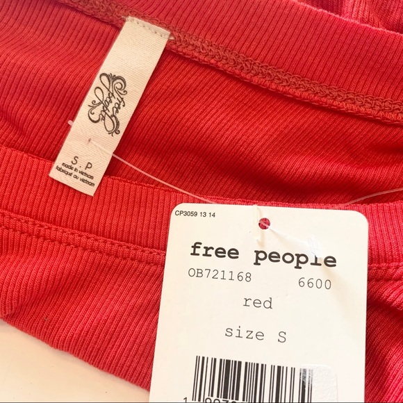 🌸New🌸 Free People SMALL Scoop Neck Hi-lo Top NWT - Picture 2 of 5